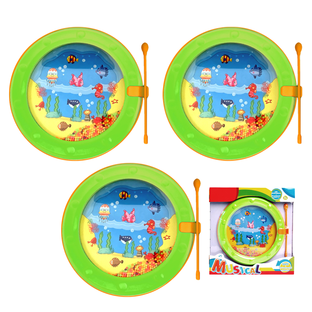 [킨더스토리] 웨이브드럼3종세트 / 유아용악기 음악기구 감성자극 지능발달 악기놀이