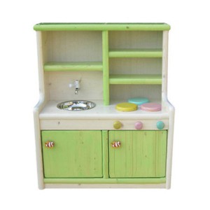 [킨더스토리] 다용도주방놀이-소형 / 주방놀이 소꿉놀이 원목가구